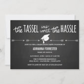 タッセルはカワイイの厄介なチョークボードの価値があった 招待状 (正面)