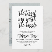 タッセルはハッスル卒業の価値があった 招待状 (正面/裏面)