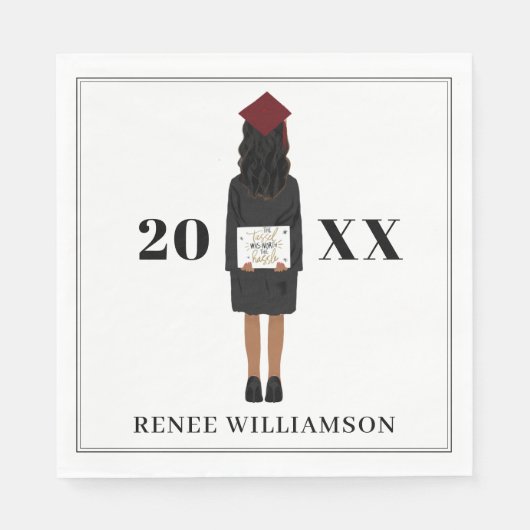 タッセルはハッスル卒業パーティーの価値があった スタンダードランチョンナプキン (正面)