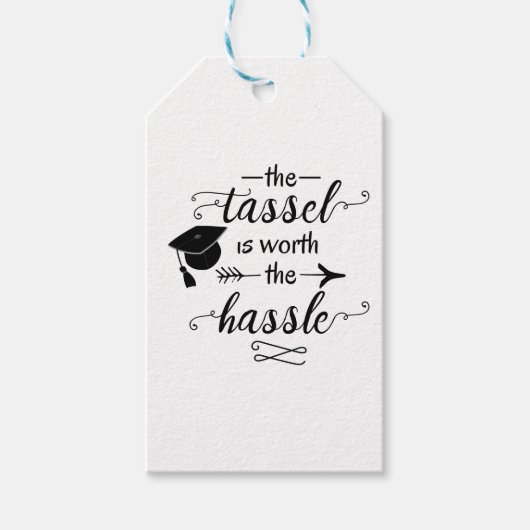タッセルは卒業の価値がある ギフトタグ (正面)