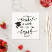 タッセルは卒業の価値がある スタンダードカクテルナプキン (インサイチュ)