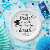 タッセルは卒業の価値がある ペーパープレート (パーティー)