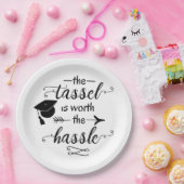 タッセルは卒業の価値がある ペーパープレート (パーティー)