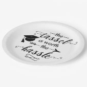 タッセルは卒業の価値がある ペーパープレート (アングル)