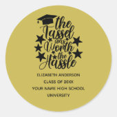 タッセルは厄介な卒業の価値があったクラシック ラウンドシール (正面)