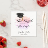 タッセルは厄介な卒業の価値があった スタンダードカクテルナプキン (インサイチュ)