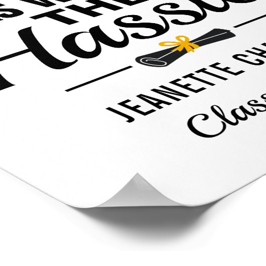 タッセルは厄介な卒業引用文の価値があった ポスター (角)