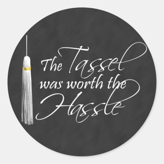 タッセルは面倒なことをする価値があった ラウンドシール (正面)