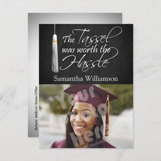 タッセルは面倒なことをする価値があった 案内ポストカード (正面/裏面)