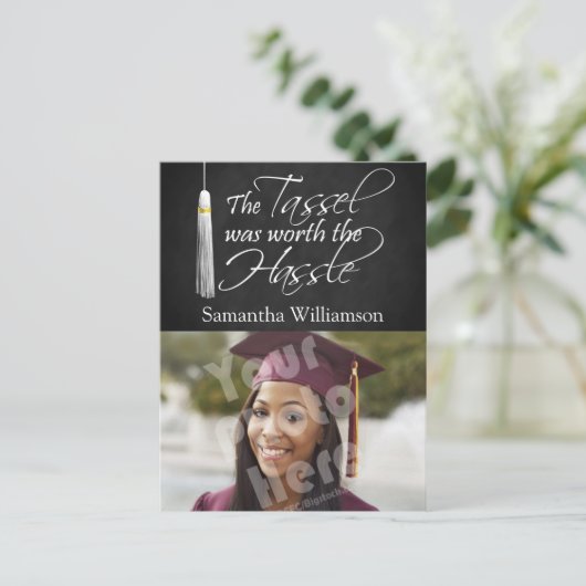 タッセルは面倒なことをする価値があった 案内ポストカード (スタンド正面)