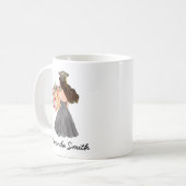 タッセルは面倒な仕事に値する卒業プレゼント コーヒーマグカップ (正面左)