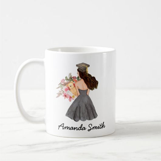 タッセルは面倒な仕事に値する卒業プレゼント コーヒーマグカップ (左)