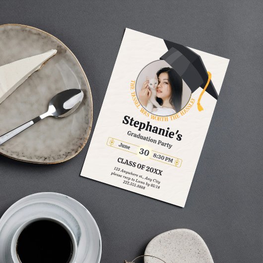 タッセルは面倒な写真コラージュの価値があった 招待状