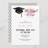 タッセルは面倒な卒業の価値があった 招待状 (正面/裏面)