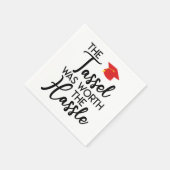 タッセルは面倒な卒業パーティーの価値があった スタンダードカクテルナプキン (角)