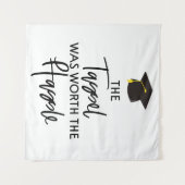 タッセルは面倒な卒業パーティーの価値があった タペストリー (正面(横))