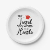 タッセルは面倒な卒業パーティーの価値があった ペーパープレート (正面)