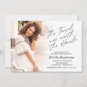 タッセルは面倒な卒業パーティーの価値があった 招待状 (正面)