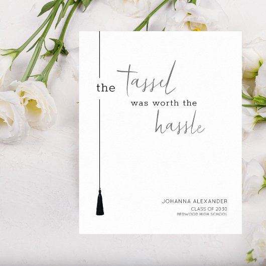 タッセルは面倒な卒業ポスターの価値があった ポスター