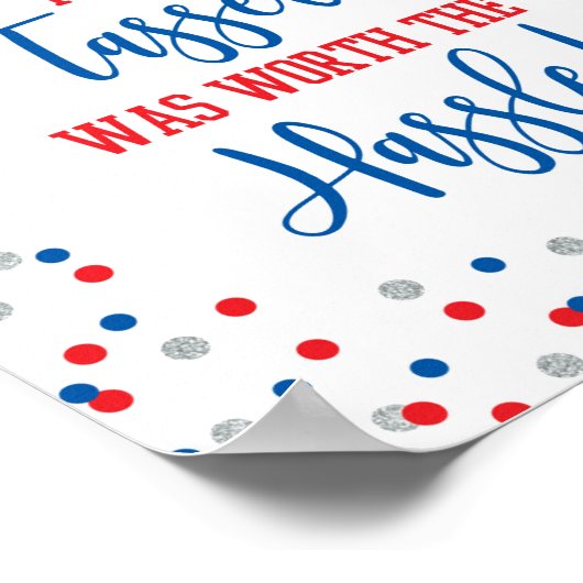 タッセルは面倒な卒業式の看板の価値があった ポスター (角)