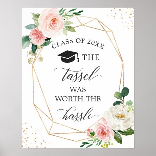 タッセルは面倒な卒業式の看板の価値があった ポスター (正面)