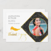 タッセルクラス2023年卒業スクリプトありがとう 招待状 (正面/裏面)