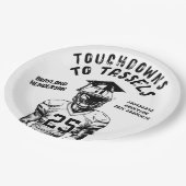 タッセルスサッカーグラードへのタッチダウンズパーティー ペーパープレート (アングル)