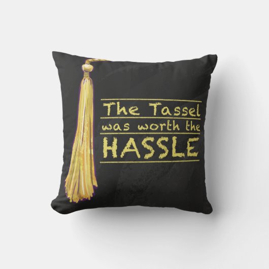 タッセルハッスル金ゴールド クッション (正面)