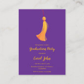 タッセルフォト2025卒業パーティミニ招待状 エンクロージャーカード (正面)