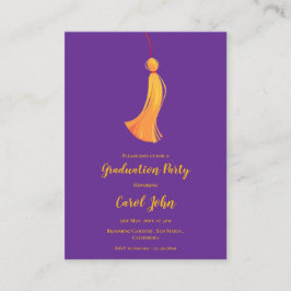 タッセルフォト2025卒業パーティミニ招待状 エンクロージャーカード