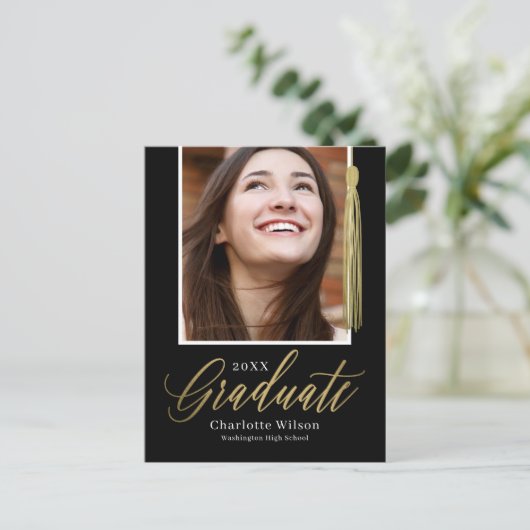 タッセルプライド卒業発表はがき ポストカード (スタンド正面)