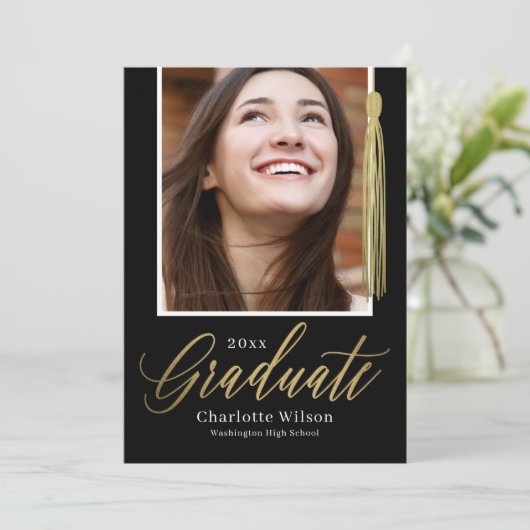 タッセルプライド卒業発表招待状 招待状 (スタンド正面)