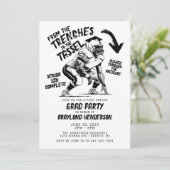 タッセルリネンサッカーグラードへのトレンチパーティー 招待状 (スタンド正面)