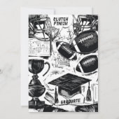 タッセルリネンサッカーグラードへのトレンチパーティー 招待状 (裏面)