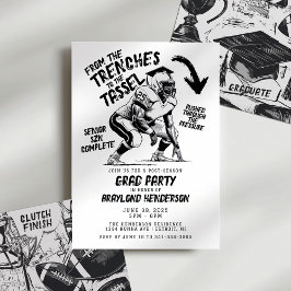 タッセルリネンサッカーグラードへのトレンチパーティー 招待状