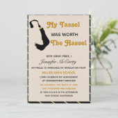 タッセルワースザハッスル卒業招待状 招待状 (スタンド正面)