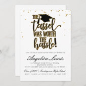 タッセルワースザハッスル卒業 招待状 (正面/裏面)