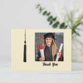 タッセル写真卒業サンキューカード サンキューカード (スタンド正面)
