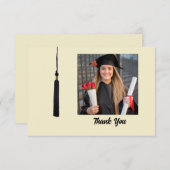 タッセル写真卒業サンキューカード サンキューカード (正面/裏面)