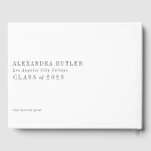 タッセル写真台本クラス記念の卒業式 ゲストブック (裏面)