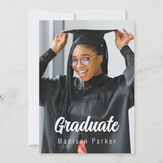 タッセル卒業パーティー招待状 招待状 (裏面)