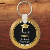 タッセル学年付き卒業キャップ キーホルダー (正面)