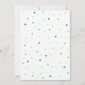 タッセル赤ちゃんシャワー招待付きブルーバルーン 招待状 (裏面)