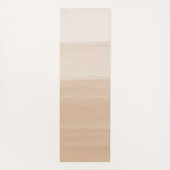 タッチする暖かいベージュ色の抽象芸術#1 ヨガマット (裏面)