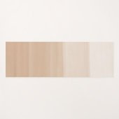 タッチする暖かいベージュ色の抽象芸術#1 ヨガマット (正面(横))