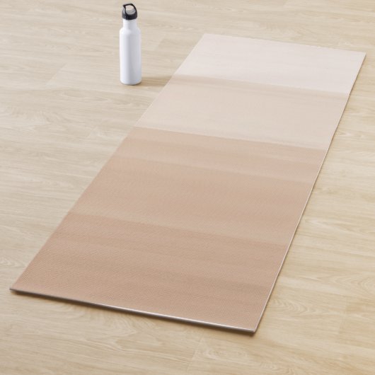 タッチする暖かいベージュ色の抽象芸術#1 ヨガマット (インサイチュ)