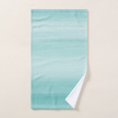 タッチアクアブルーウォーターカラー抽象芸術#2 バスタオルセット (ハンドタオル)