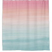 タッチウォータカラー抽象芸術ビーチドリーム#1 シャワーカーテン (正面)