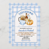 タッチダウンおむつシャワーパンプキンビール秋 招待状 (正面/裏面)