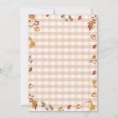 タッチダウンおむつベビーシャワービールパンプキン 招待状 (裏面)